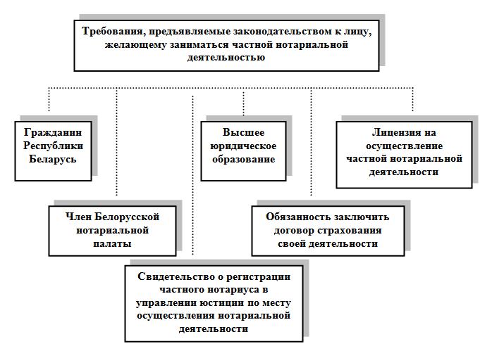 Структура нотариата схема